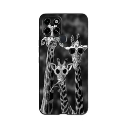 Silicone Black Soft Protective Phone Case Shell for Infinix Smart 6 (001)