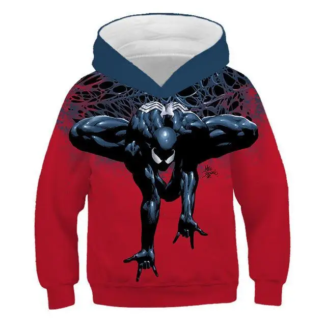 Толстовка с объемным принтом Marvel Symbiosis venom для мальчиков и девочек, забавный стиль, толстовка г., Детская Новейшая модная толстовка с капюшоном с 3d принтом - Цвет: TNT-1181