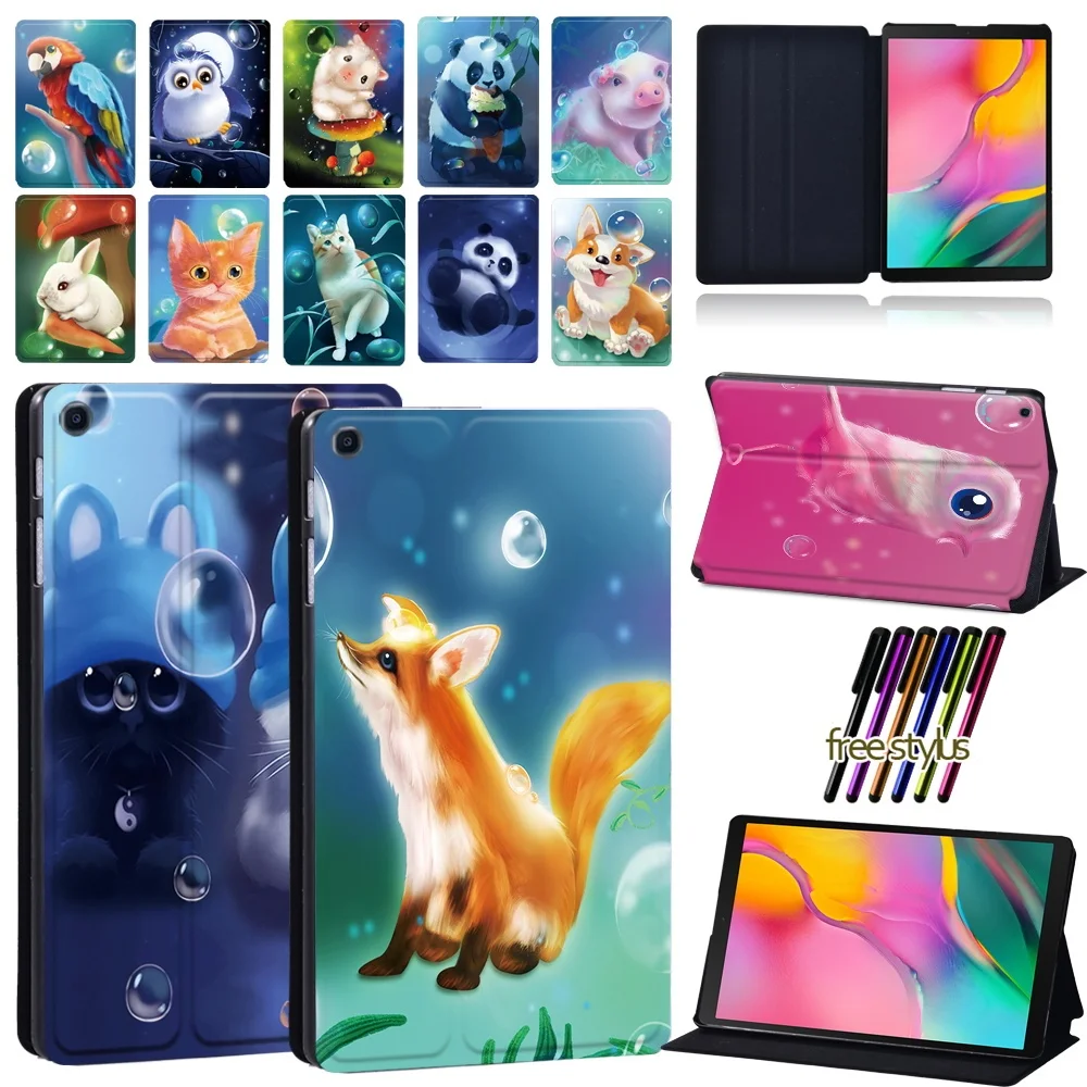 Custodia Per Tablet Per Samsung Galaxy Tab A A6 7 "/10.1"/Tab A 9.7/10.1/10.5/Tab E/S5E/Tab A7 Custodia Protettiva Antigraffio Stilo