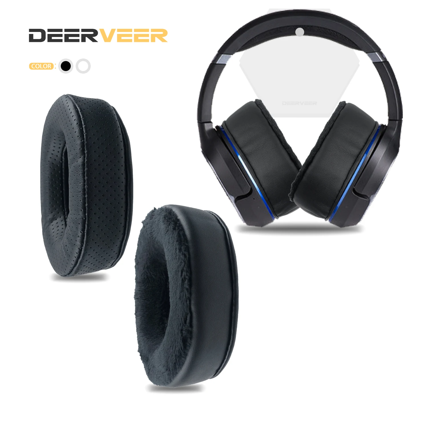 DEERVEER сменные амбушюры для Turtle Beach 800p Elite наушники утолщенные подушки из пены с