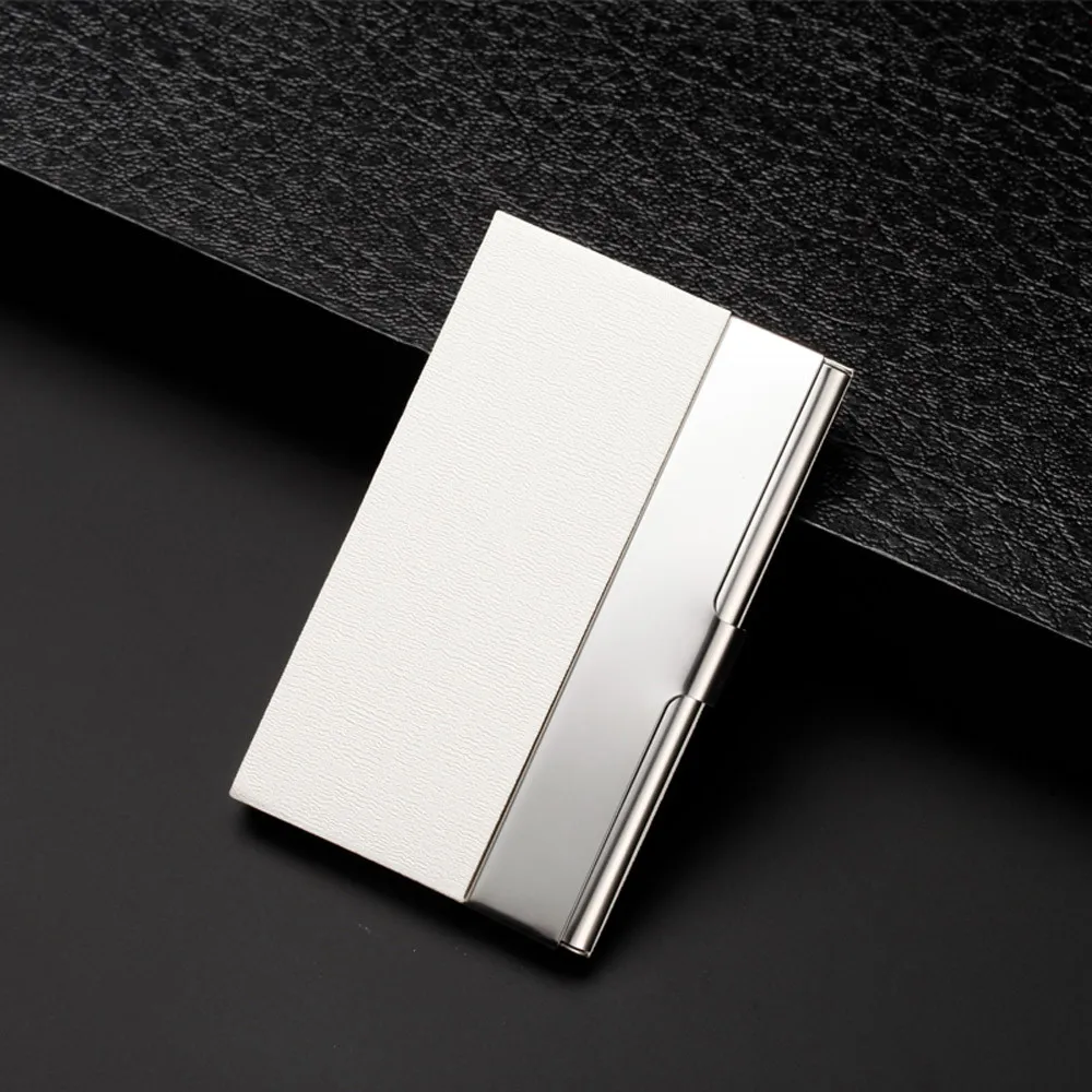 Long stainless steel business card case Pocket Stainless Steel Metal Business Card Holder Case ID Credit Wallet 1104#B