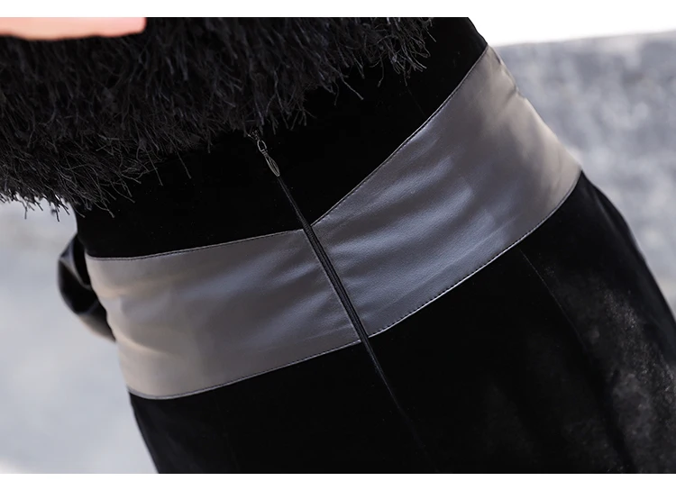 Solid Korean Velvet Patchwork PU Bow Shorts Women Autumn Winter Fashion Sexy Hot Clothes Short Mujer Black Clothing B9N309