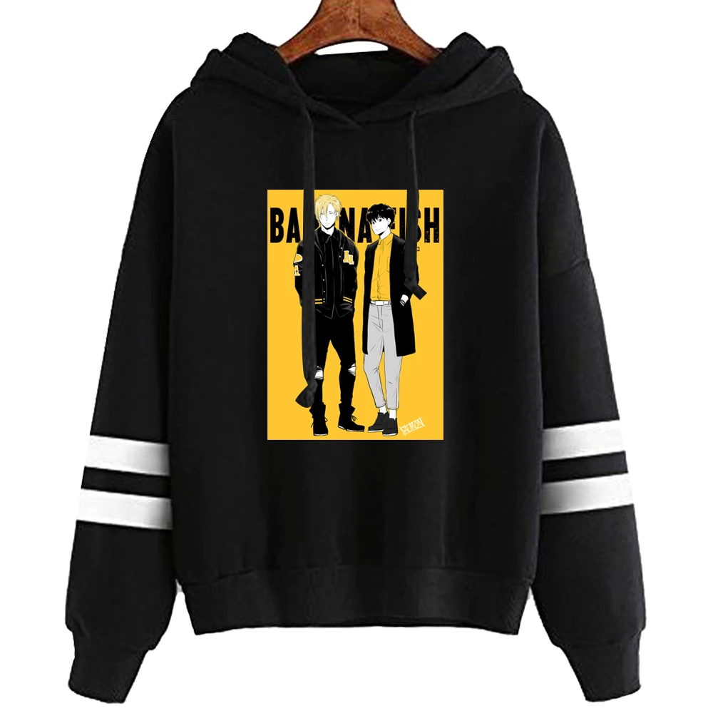 

Kawaii Japanese Anime banana fish Hoodies Men Funny Cartoon Graphic Harajuku Tops Sweatshirts Male