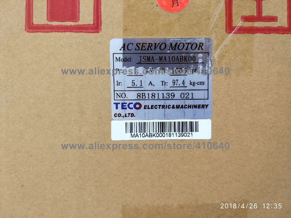  Teco Servo Motor JSMA-MA10ABK00  (125)