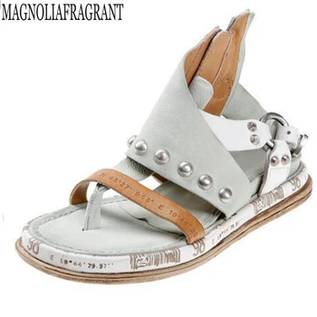 

Pu Leather Women Sandals Ankle Buckle Gladiator Roma Shoes Ladies Open Toe Low Heel Flat Shoes Women Casual Sandals hy201