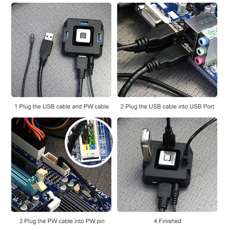 Быстрая Настольный ПК коммутатор 3 порта USB 3,0 Plug-and-play Многофункциональный Компьютерный Аксессуар с аудио аналоговой кнопкой