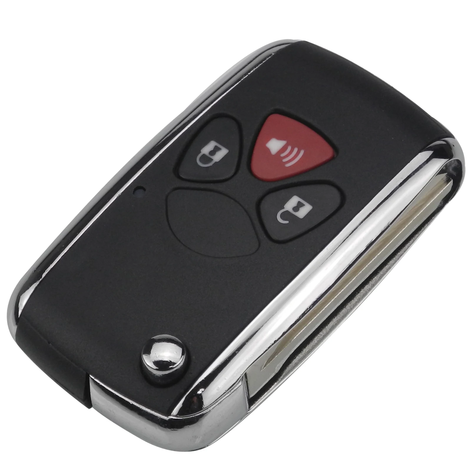 Jingyuqin 10 шт. 2/3/4 кнопки модифицированный автомобильный брелок для ключей с кожаной крышкой чехол для Toyota RAV4 Yaris Venza Scion TOY43 лезвие