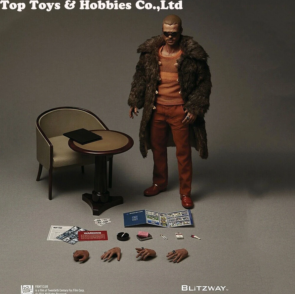 

For collection BLITZWAY 1/6 Fight Club Taylor Brad Pitt BW-FC00325 Fur Coat Ver. Action Figure in stock