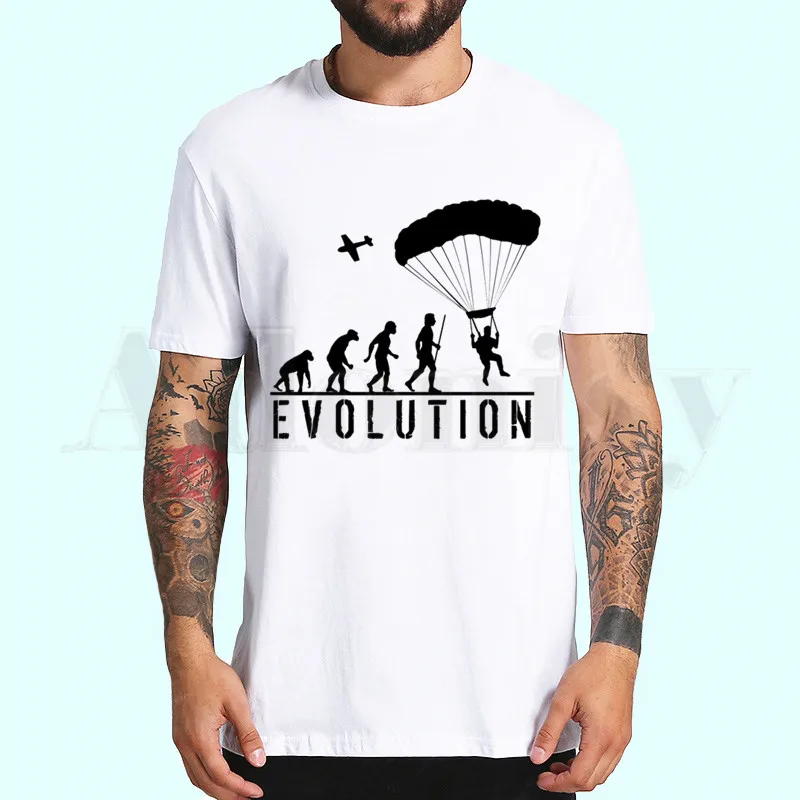Футболки «Born To Fly Evolution of Paragliding», весенние топы, летние футболки для мужчин и женщин, повседневные футболки с коротким рукавом - Цвет: C
