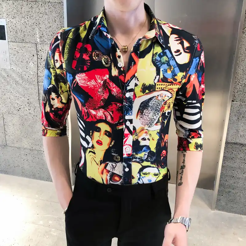 Half baju printed shirt Clearance