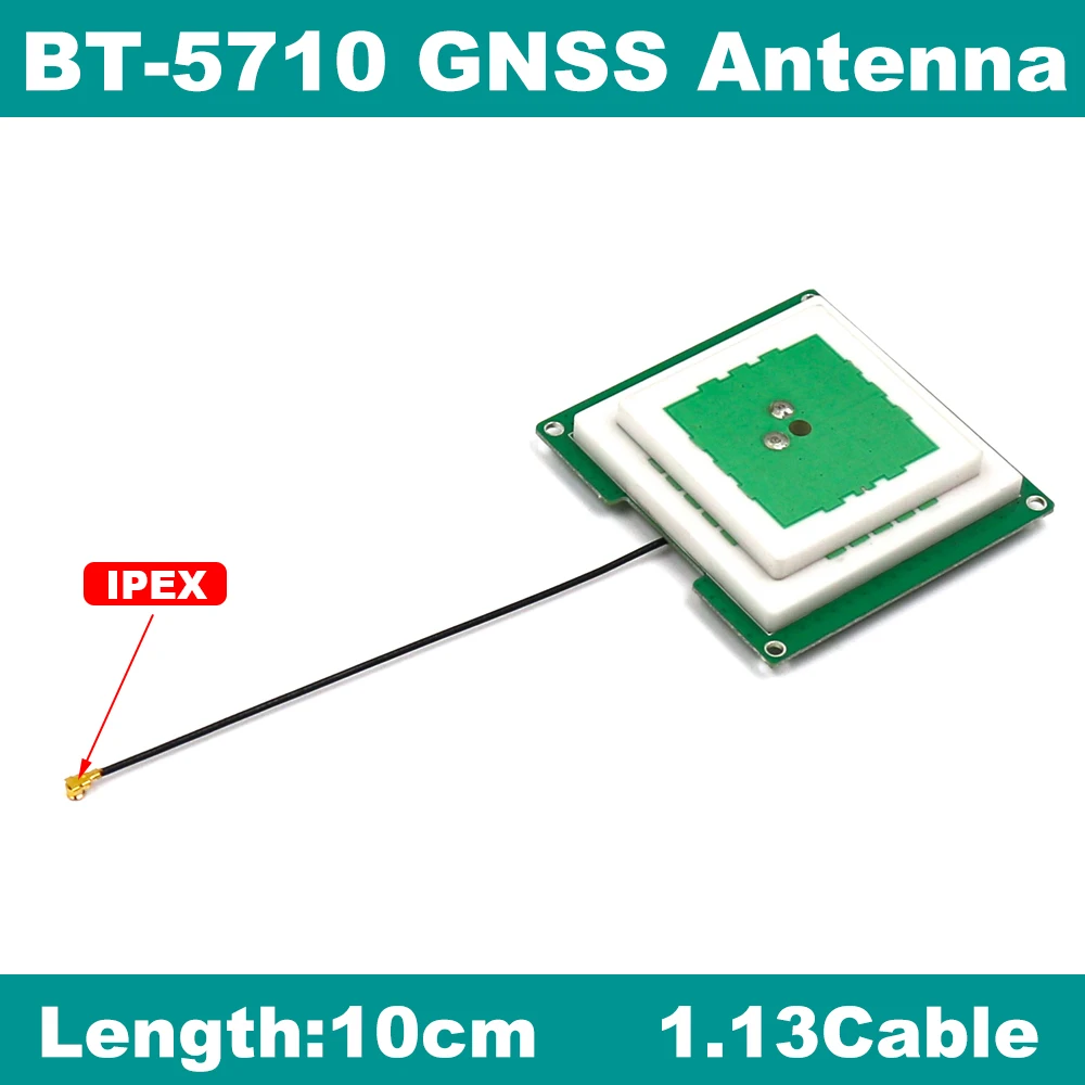 

BEITIAN High-precision internal GNSS antenna GLONASS BDS GALILEO GPS antenna RTK NEO-M8P ZED-F9P 10.0cm IPEX BT-5710