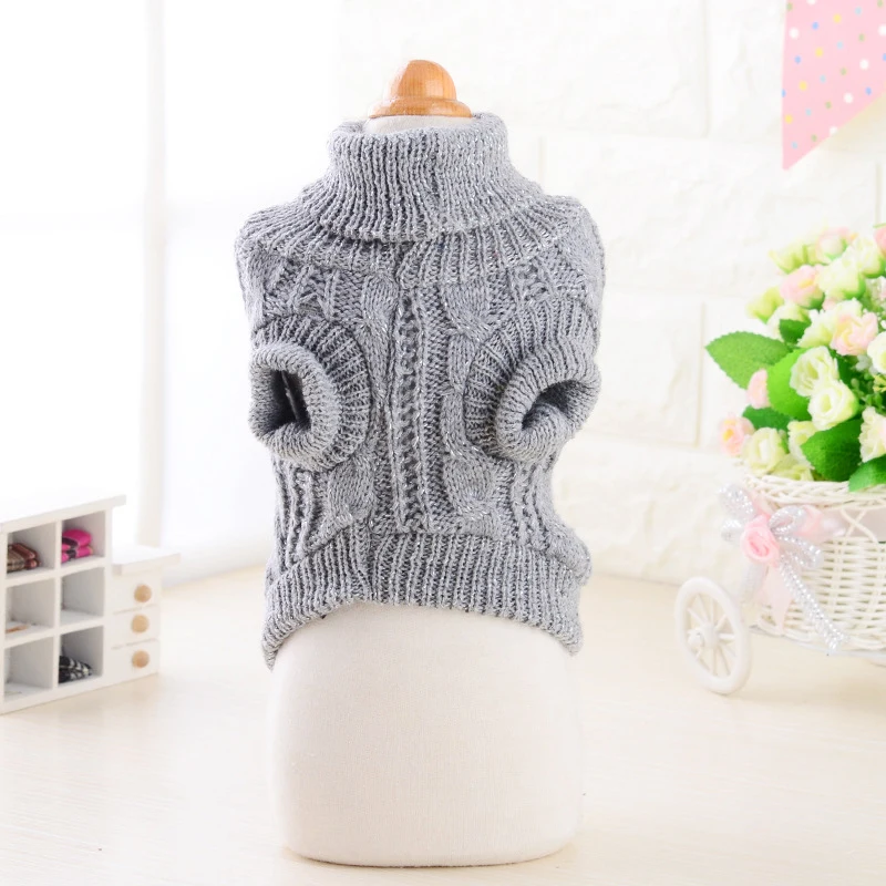 Зимний теплый джемпер для домашних животных разных цветов женское пальто