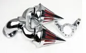 Buygbr hrome воздушный очиститель с шипами Комплект фильтров для Harley Davidson CV