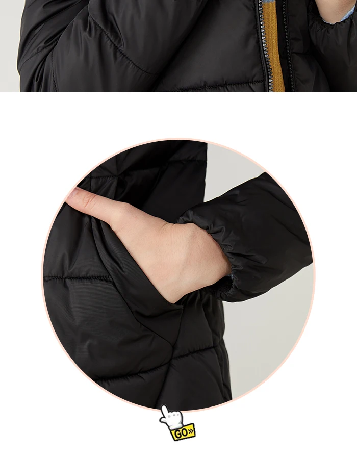SEMIR хлопковое Женское пальто Новая модная короткая куртка с капюшоном Корейская зимняя хлопковая одежда ins bread style