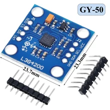 GY-50 l3g4200d eixo triplo giroscópio módulo sensor de velocidade angular para arduino mwc em estoque de alta qualidade