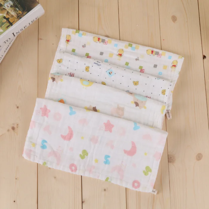 Six-layer Gauze Bibs Infants Face Towel Small Tower Cotton Baby Small Square Towel Newborns Handker