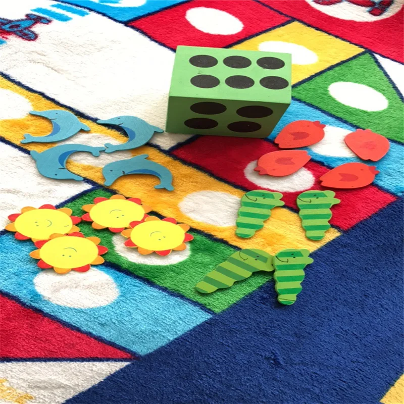 Manufacturers Direct Selling Children Game Crawling Blanket Aeroplane Chess Rug Parent And Child Rug Living Room Mat Anti-slip O
