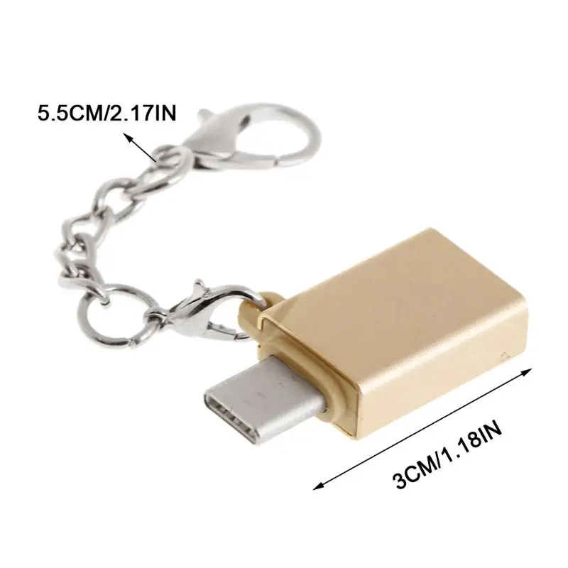 Тип C к USB-A 3,0 Женский OTG разъем адаптера совместимый для samsung Galaxy Note9/8 S9 Plus S8 для MacBook HUAWEI P10