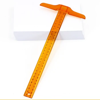 

12 Inch/ 30 cm Junior T-Square Plastic Transparent T-Ruler design ruler for Drafting and General Layout Work