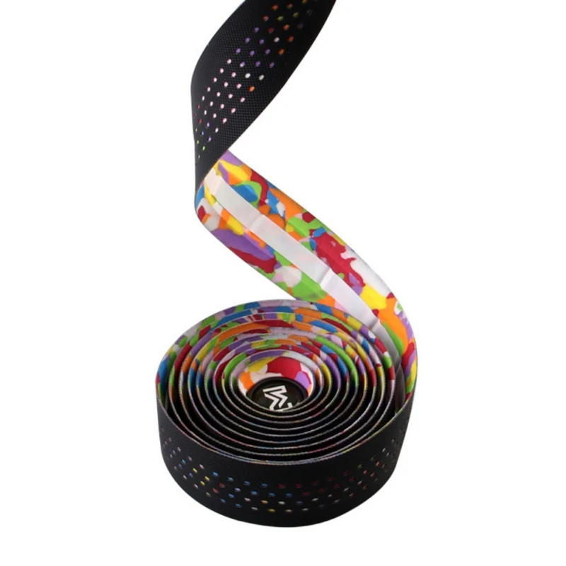 Best 2.1M Roll 30 MM Width Bicycle Tape Mountain Road Bike Camouflage Belt Handlebar Bar Tape Wrap Non slip With Hole KT01