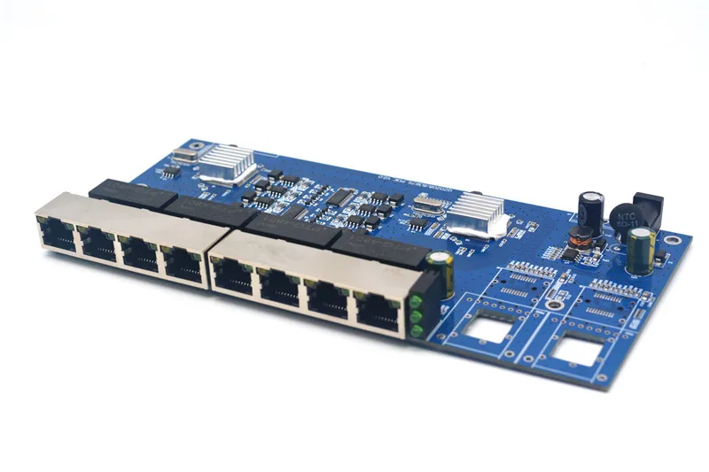 Full Gigabit 2 Optical 8 Electric PoE Switch Standard PSE Power Supply Chip TPS23861 Never Burn Machine Smart
