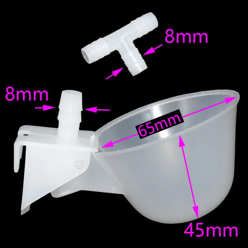 Bird Water Drinker 10 Pcs Pigeon Water Drinking Bowl Automatic Bird Chicken Coop Feed Poultry Drinker Water Drinking Cups Quail Waterer Animal Feed