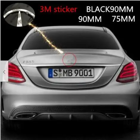 Подходит для Mercedes Benz хром звезда багажник эмблема значок 90 мм/75 мм-бесплатная