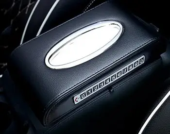 

Car Leather Armrest Tissue Box Cover Pumping Paper Car Home Napkin Holder Case