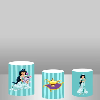 

Custom Round Backdrop Jasmine Princess Party Backdrop Plinth Cover