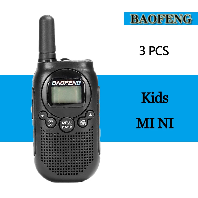 3 шт. Новый Baofeng дети портативный CB Walkie Talkie двухстороннее радио Comunicador