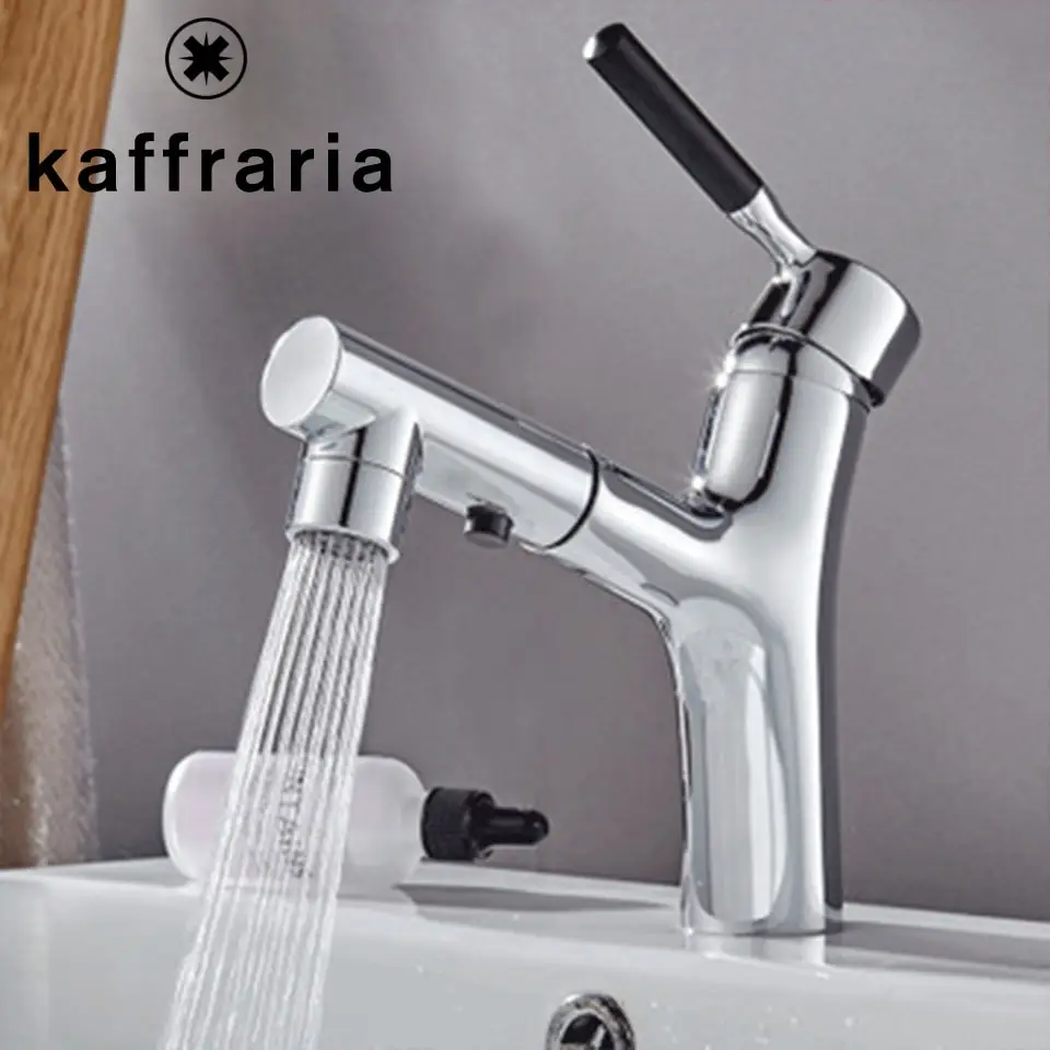 Смесители для раковины Kaffraria выдвижные краны холодной и горячей воды с