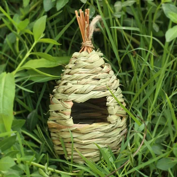 

Natural Pet Bird Bed Bird Nest Canary Cage Bird Egg Container Breeding Nest Decorative Cages Small Nest Breeding Nests