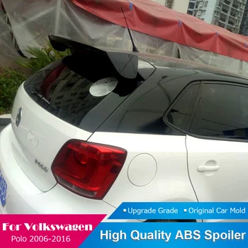 

For Volkswagen Polo 2006-2016 Black Spoiler ABS Plastic Rear Trunk Wing Lip Spoiler for 2006-2016 Polo Double Folder Door Modes