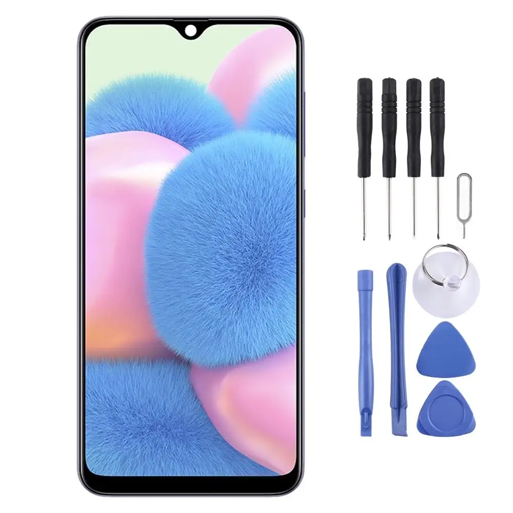 IPartsBuy Супер AMOLED материал ЖК-экран и дигитайзер полная сборка для Galaxy A30s