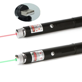 

Mini Green Laser Pointer USB Charging High Power 5 MW Portable red Dot Laser Pen Single Point Starry Lazer High Quality