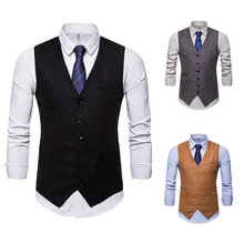 Мужской замшевый однобортный жилет спортивный костюм жилет M51