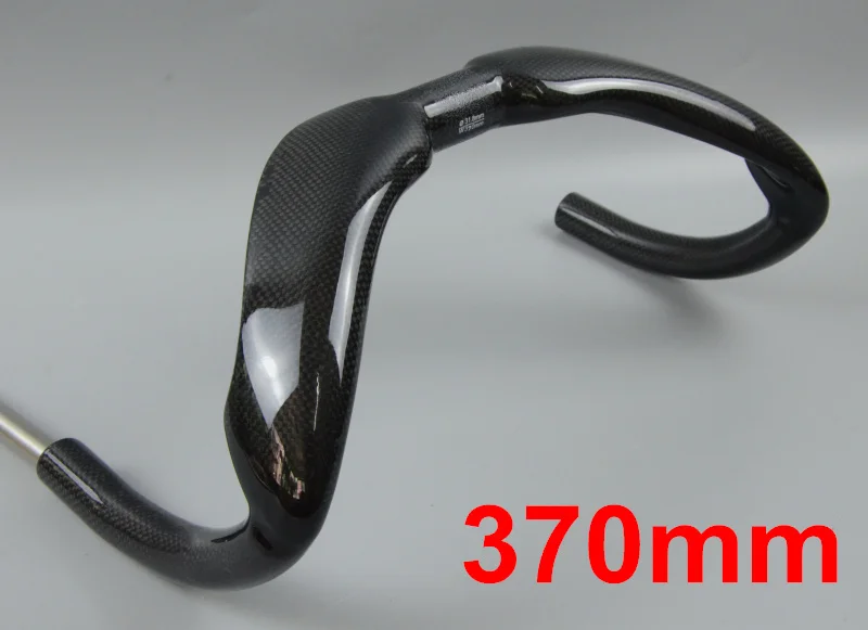 3K 370mm Wacako дороги углерода TT руль бар трек sprinter bar труба из углеродистого волокна 3K глянцевое покрытие 31,8 мм 370/385 мм суете гонок баров Велосипеды - Цвет: 3K 370mm