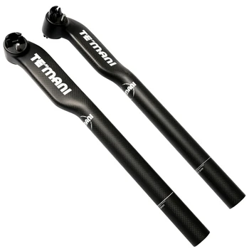 

Newest TEMANI Mountain Road bike matt 3K full carbon fibre bicycle seatpost carbon seatpost MTB parts 5 20 degrees Free shipping