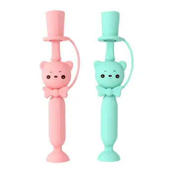 

Baby Toothbrush Silicone Bear 360 Training Baby Oral Care Toothbrush Baby Toothbrush For 1 2 3 Year Kids Baby Baby Toothbrush