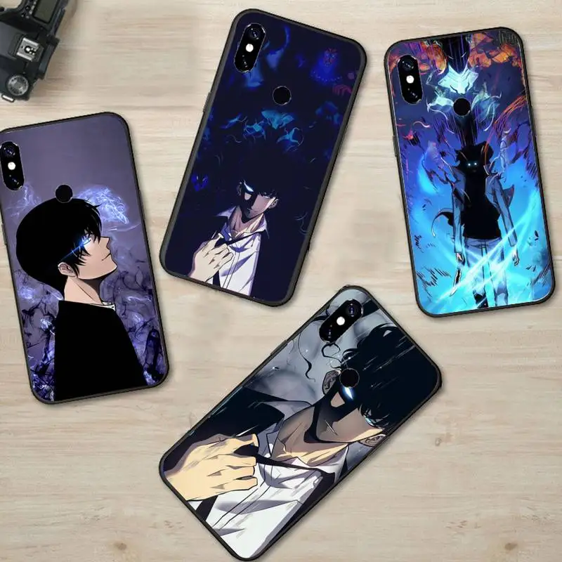 

Japan Anime solo leveling Phone Case For Xiaomi Redmi Note 4 4x 5 6 7 8 pro S2 PLUS 6A PRO coque cover funda