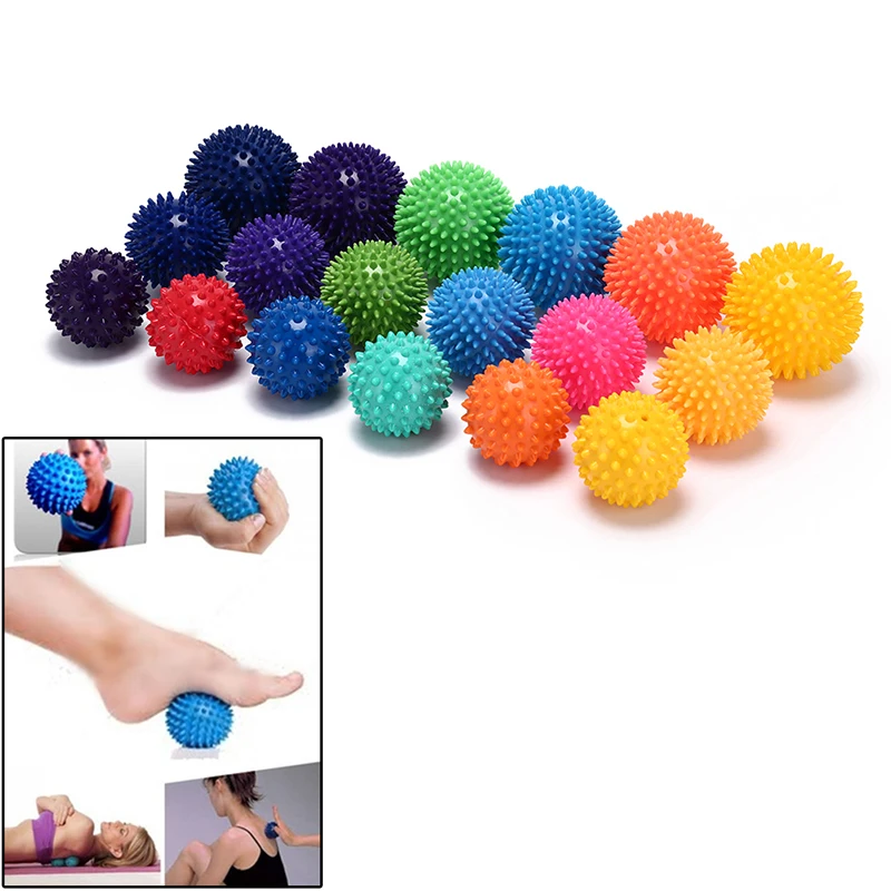 7cm/7.5cm/9cm Fitness PVC Hand Massage Ball PVC Soles Hedgehog Sensory Training Grip The Ball Portable Physiotherapy