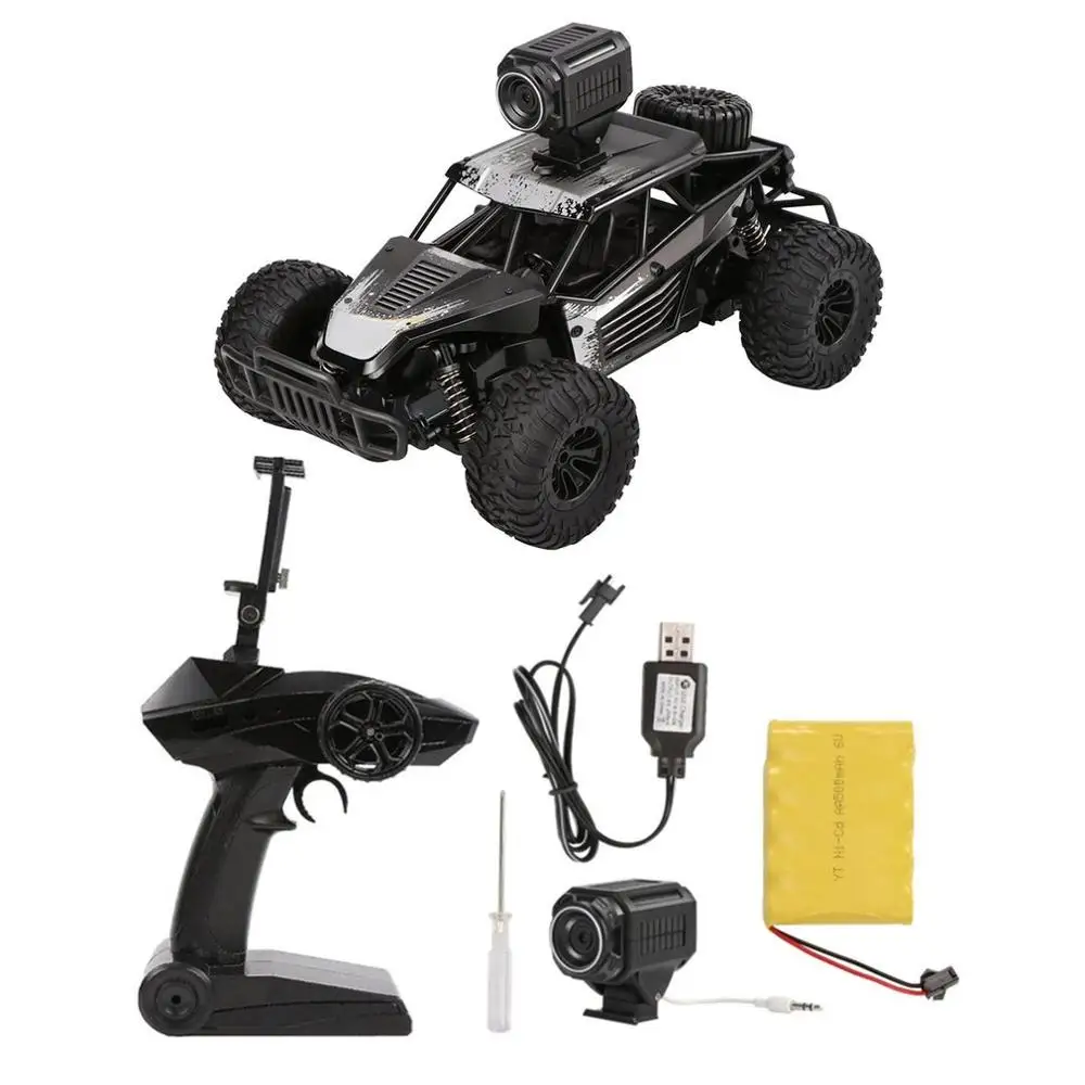 DM-1801 Электрический 4 колеса багги рок 1/16 гусеничный RC Автомобиль Wifi FPV 0.3MP камера внедорожный автомобиль игрушки для детей