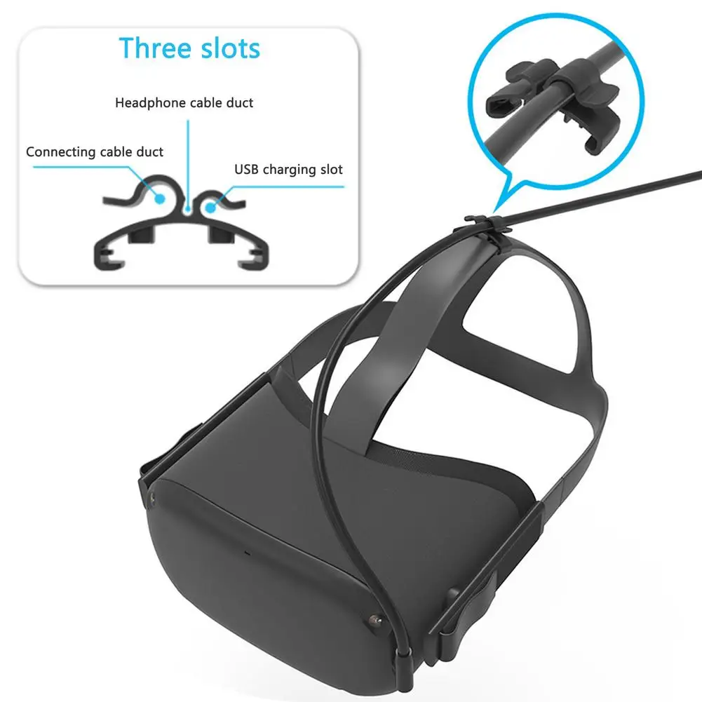 2 шт. Резьбовая Пряжка для Oculus Quest 1/2 Link VR гарнитура кабель аксессуары кабельный