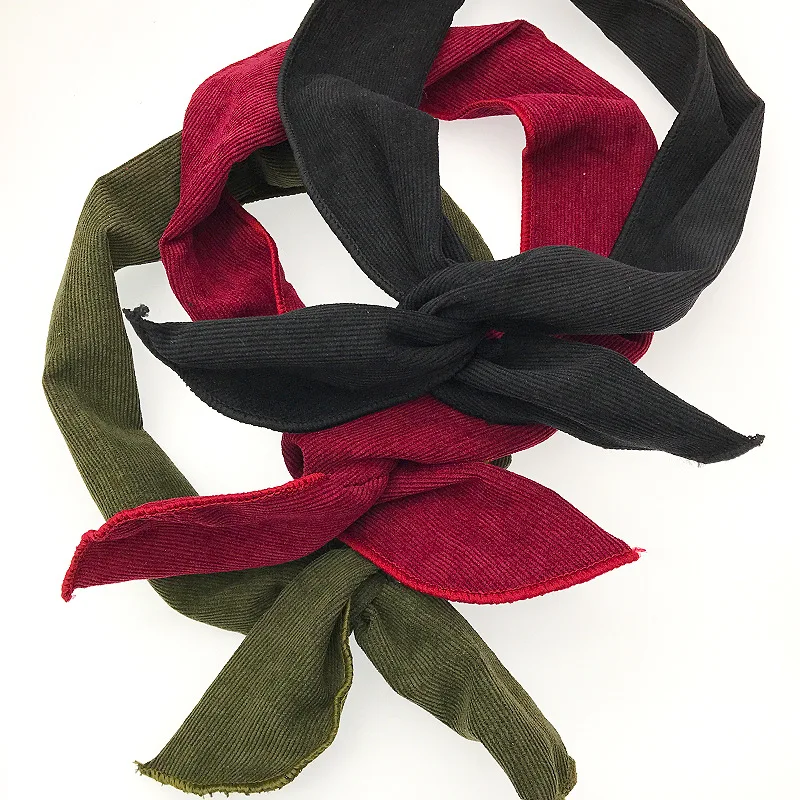 

2019 Fashion Cute Rabbit Ears Knotted Wire Hair Bands Charm Ribbon Metal Wire Scarf Women Headband Girls Hair Accessories