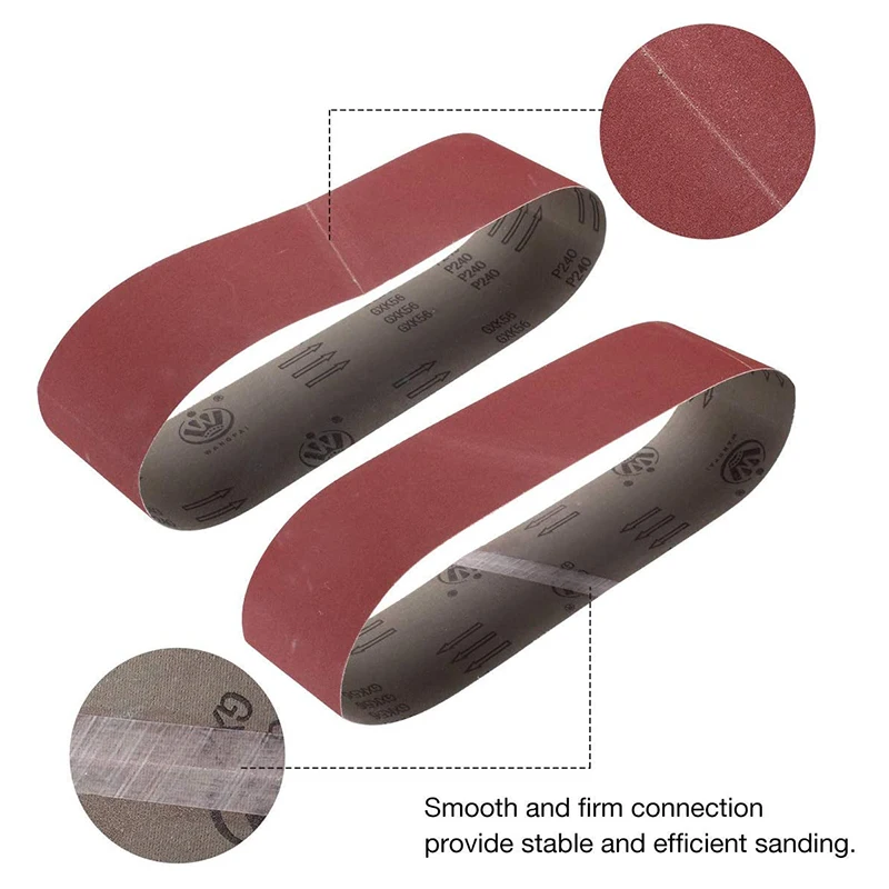Aluminum Oxide Sanding Belts Heavy Duty Sanding Belts Multipurpose Abrasive For Belt Sander 4 x 36 Inch 10 Pcs sanding belts