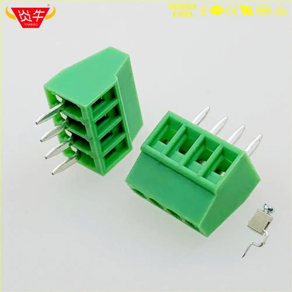KF308 2,54 мм 2PIN PCB Универсальный винтовой клеммный блок DG308 KF128-2.54-2P MPT 0,5/2-2,54-1725656 PHOENIX CONTACT YANNIU