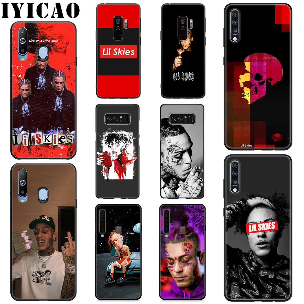 Мягкий чехол IYICAO Lil Skies Rapper для samsung Galaxy A6 Plus A9 A8 A7 2018 A3 A5 2016 2017 Note 9 8 |