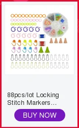 D& D(40/60/100 шт 2 цвета Пластик Вязание стежка маркеры крючком для вязания крючком, инструмент для кольцо Вязание инструменты