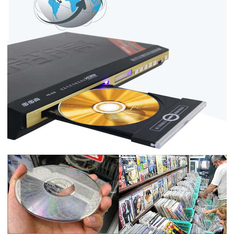 KYYSLB 11 Вт~ 19 Вт левый и правый канал 5,1 канальный dvd-плеер домашний аудио EVD плеер HD Vcd портативный детский тип CD Dolby ds5.1