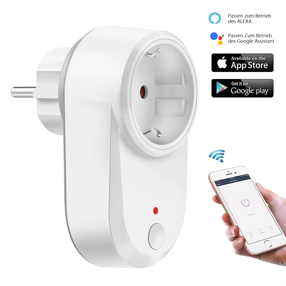 ЕС WI FI Smart Plug Мощность розетка светильник выключатель таймер 220V Беспроводной